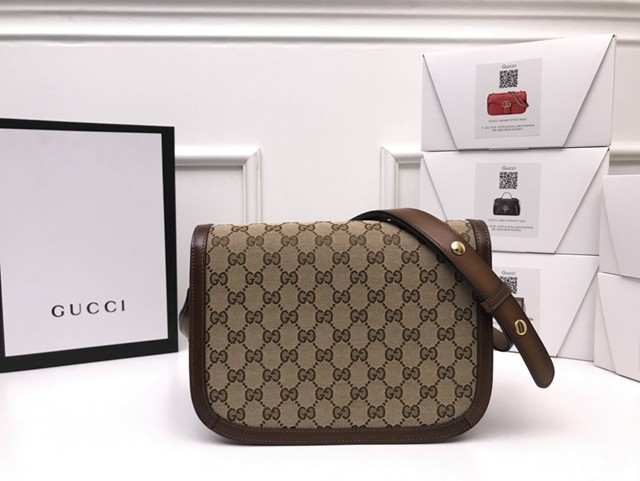 Gucci經典款女包 602204 古馳1955 Horsebit Bag 經典馬銜扣 Gucci爆款女士單肩斜挎包  gqy3915